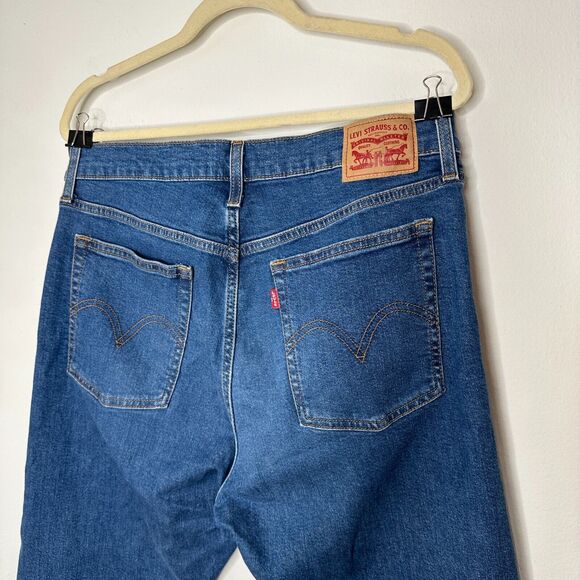 Levi's Medium Blue Wash Wedgie Skinny High Rise Button Fly Jean Size 32 - Picture 7 of 15
